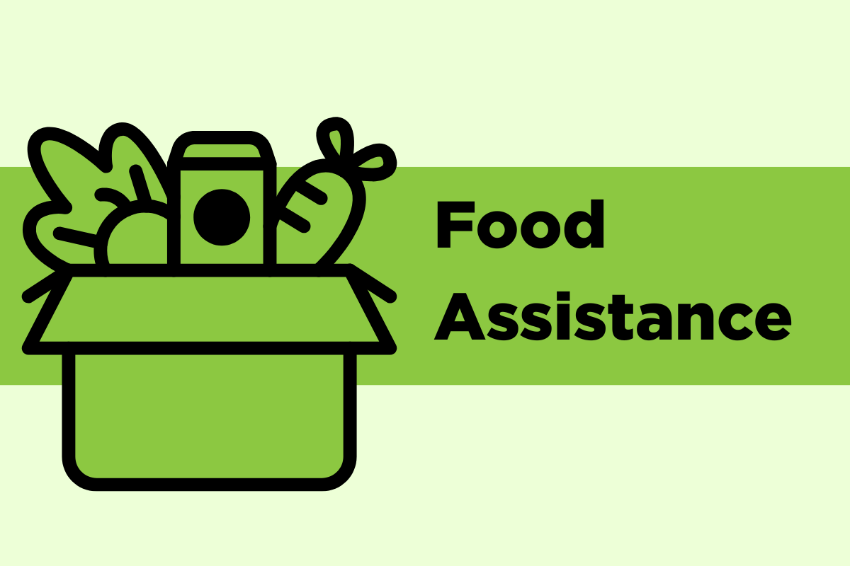 Food in box, food assistance