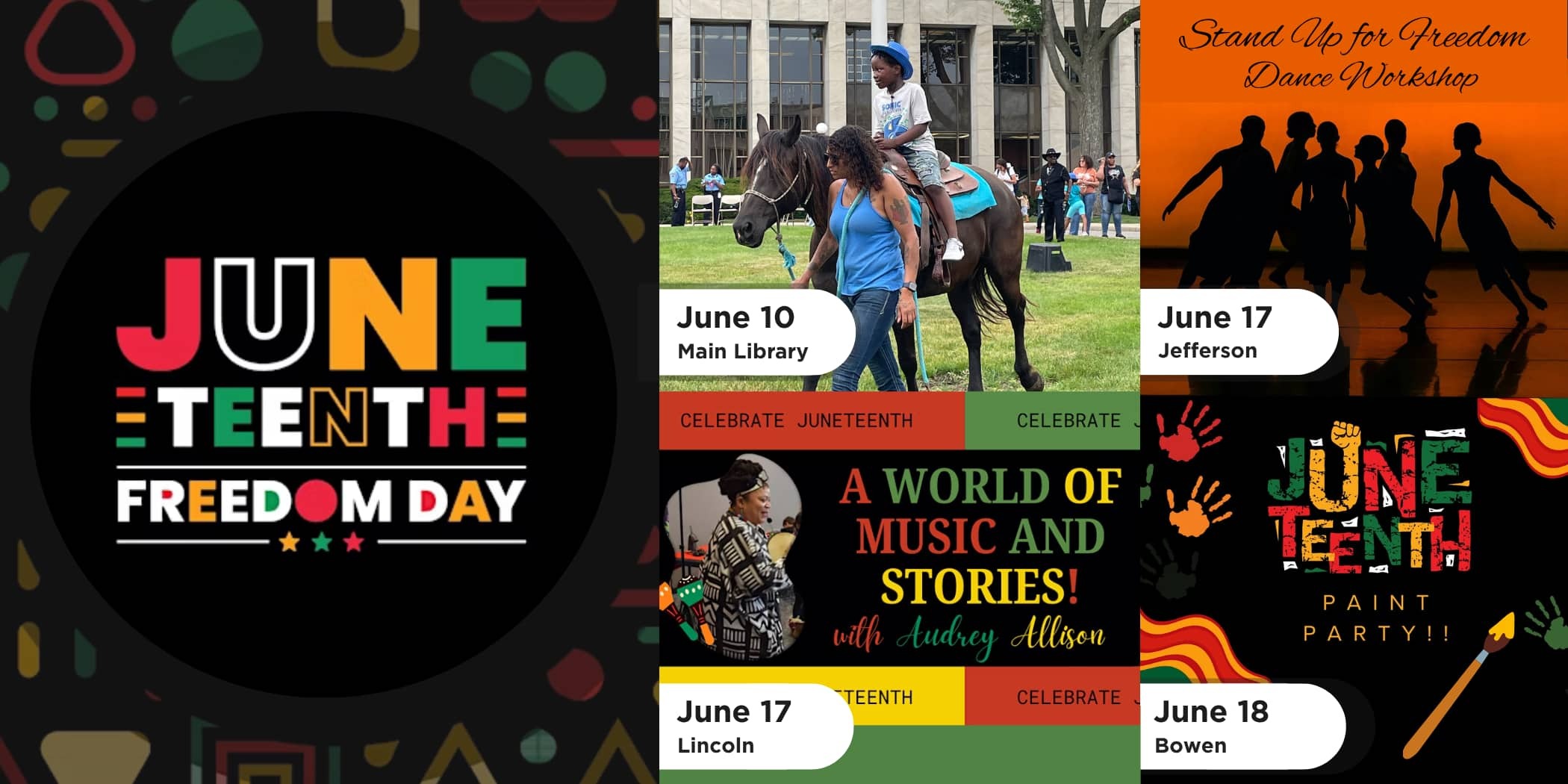 Juneteenth Banner Black6