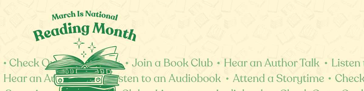 March is National Reading Month