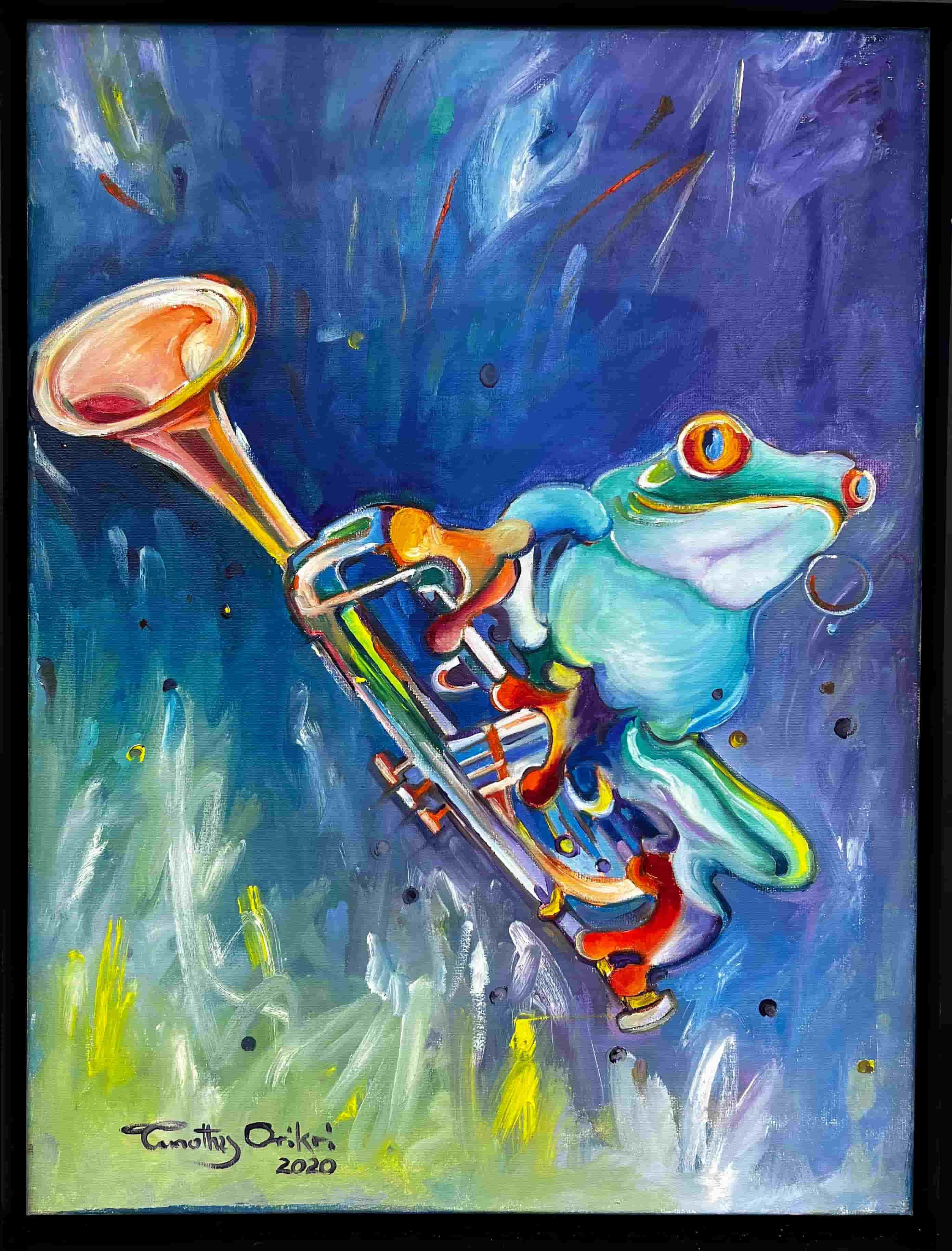 Froggy the trumpeter